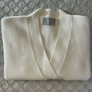 Modern Citizen white faux wrap sweater